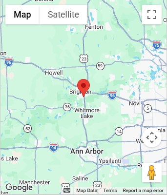 Map to 9290 Lee Road #106 Brighton, MI 48116
