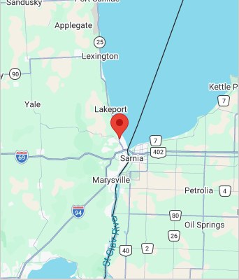 Map to 4132 24th Avenue Fort Gratiot, MI 48059