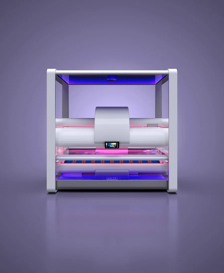 Front view of the white KBL K11 Air Loft with the canopy closed